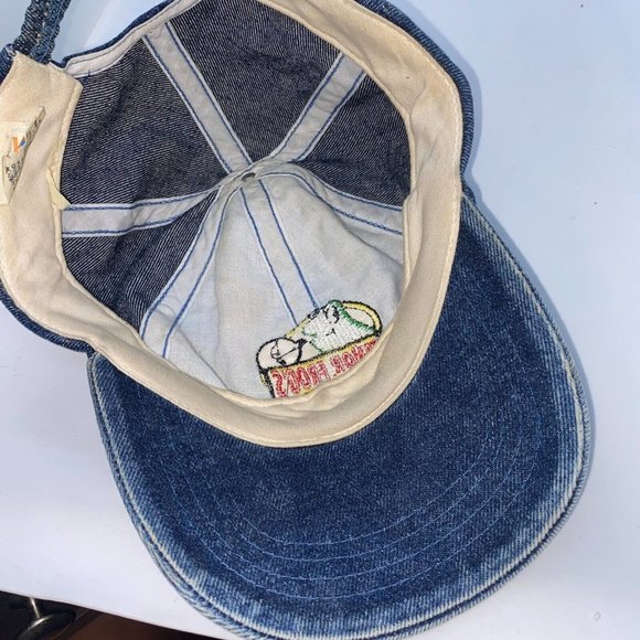 Vintage Senor Frog Puerto Vallarta Blue Denim Strapback Hat Cap - Picture 4 of 5